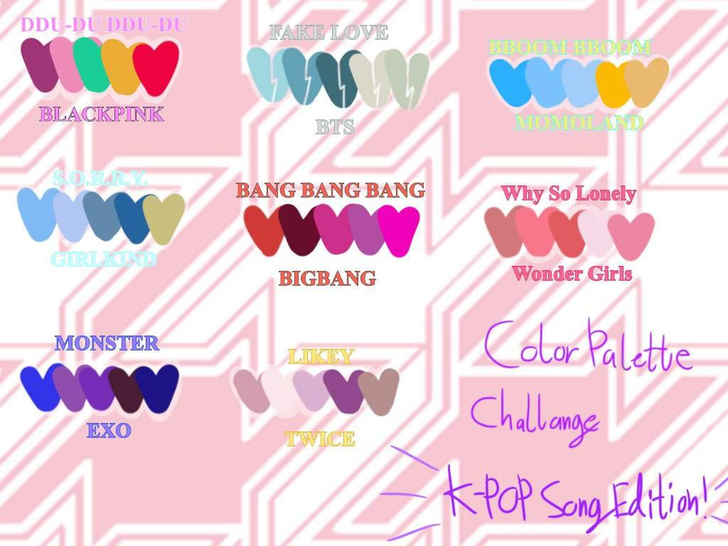 Download Kpop Color Blackpink Logo Wallpaper Background