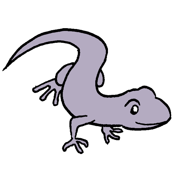 トカゲ イラスト かわいい無料イラスト素材
