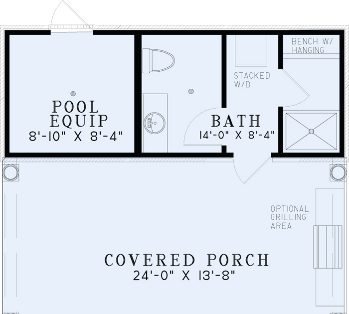 39+ New Style Small Pool House Plans With Bathroom