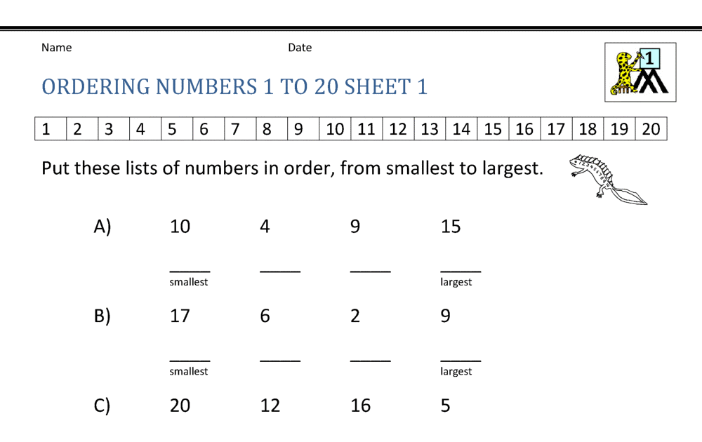 Maths Worksheets For Grade 1 Number Names : Addition Worksheet - Math
