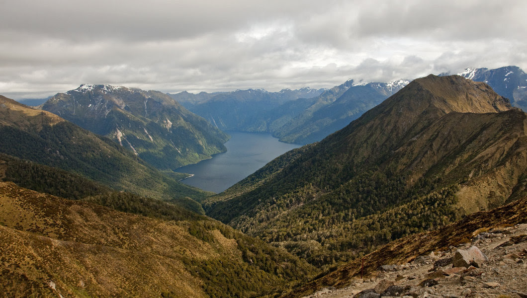 View from Kepler's Track in New Zealand