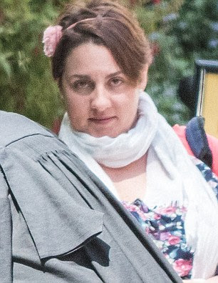 Caroline Salisbury appearing at the Court of Appeal today