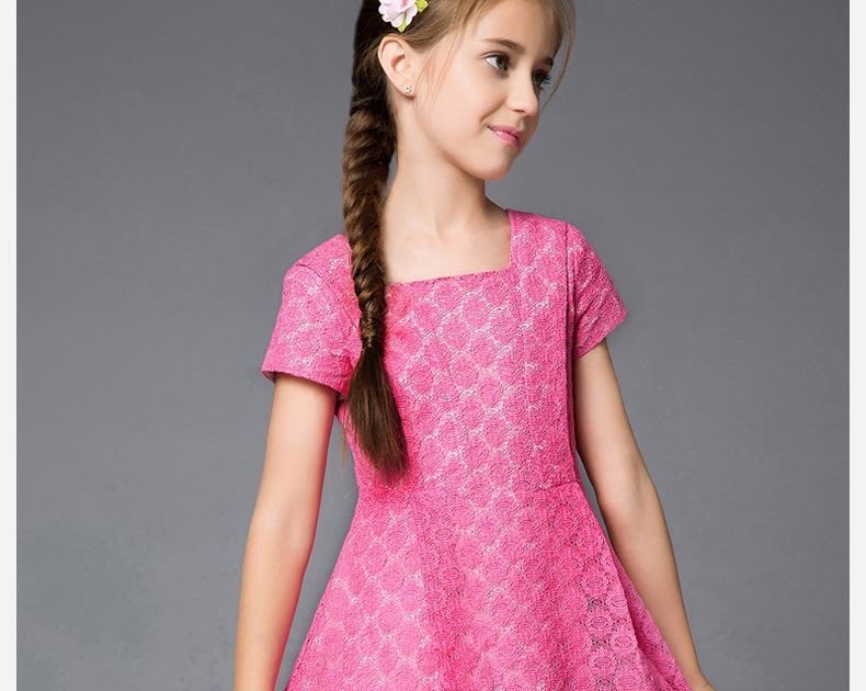 2018 Children Wear Girls Dresses Summer Dress Lace Princess Skirt 12 ...