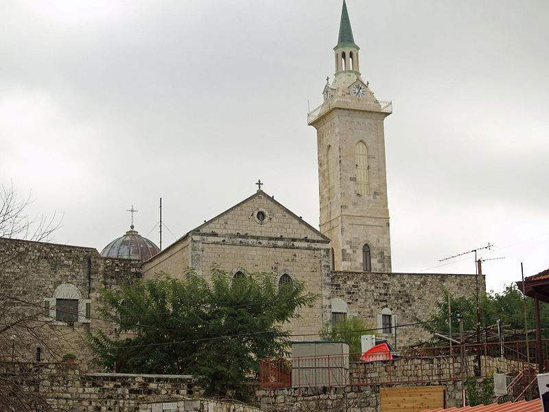 The Catholic Church of St. John the Baptist, on the site where his birth.Photo by v.