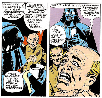 We've secretly switched Darth Vader's regular coffee with Folger's Crystals. Let's watch! Star Wars comics
