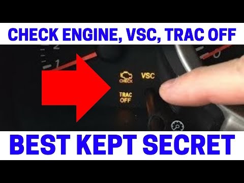 check engine light on and vsc off light blinking