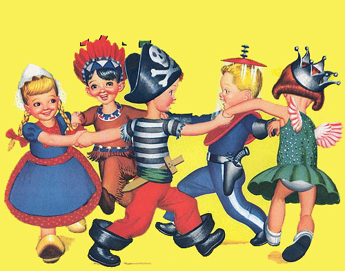 DANCING HALLOWEEN CHILDREN