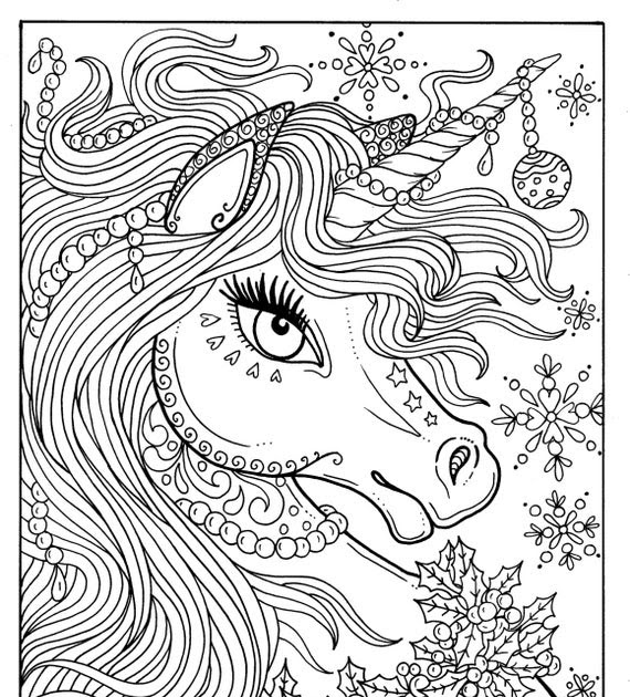 60 EASY COLORING BOOK UNICORN PEGASUS PRINTABLE PDF - * Coloring