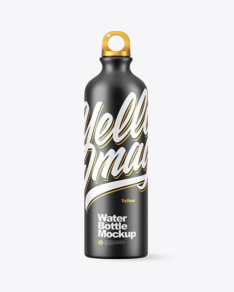Download Matte Aluminum Water Bottle With Sork Mockup - Download Free PSD Mockups Templates FOR Magazine ...