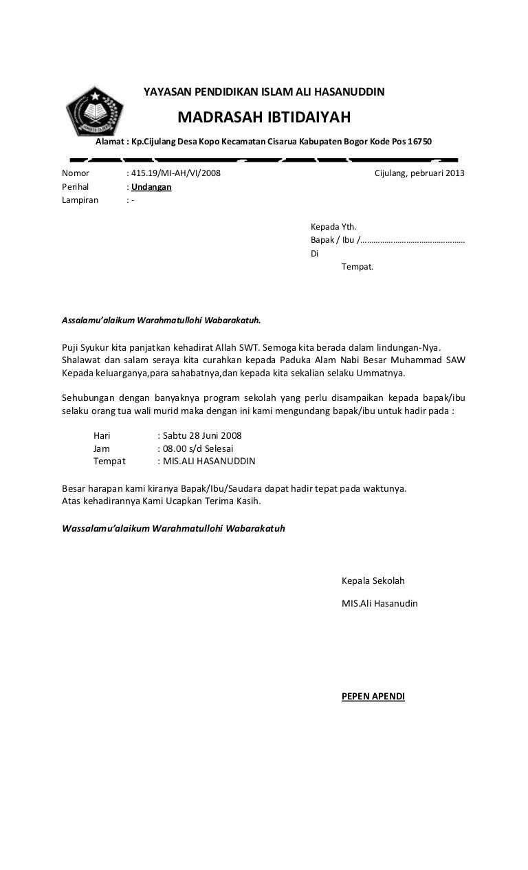 Undangan Rapat Desa document