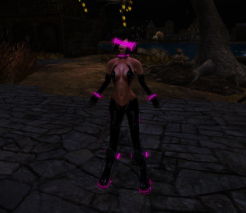 Robot in dark mirage