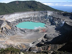 Poás Volcano Crater is one of the country's ma...