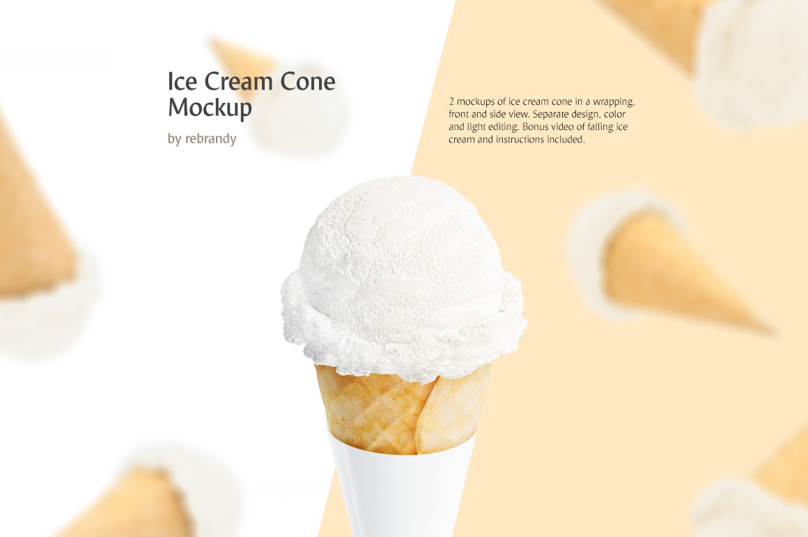 Download Ice Cream Packaging Mockup Psd