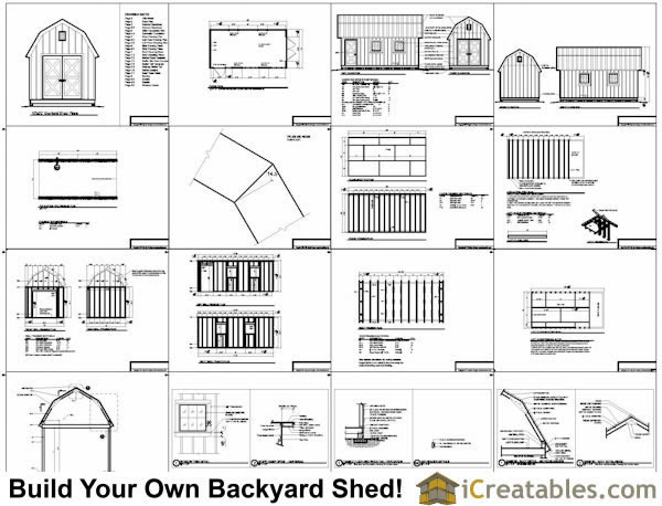Build Shed Have Something Free 10x10 Gambrel Shed Plans