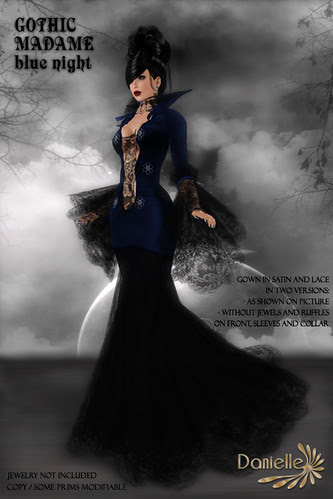 DANIELLE Gothic Madame Blue Night