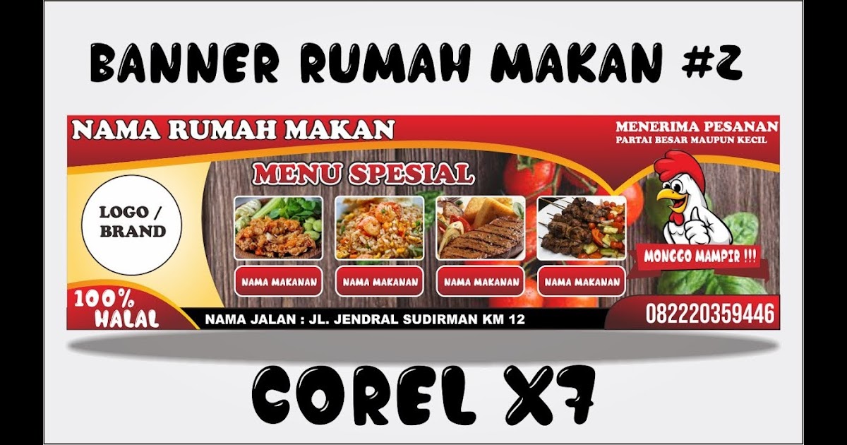 Desain Banner Warung Makan Keren gambar spanduk