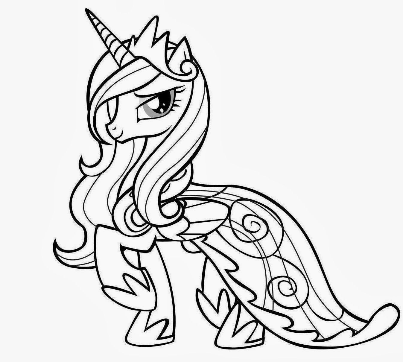 Coloriage Licorne Little Pony
