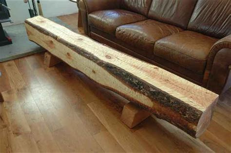 Hand Hewn Recycled Log Block Bench: By Dumond's Custom Furniture Hand Hewn Recycled Log Block Bench: By Dumond's Custom Furniture