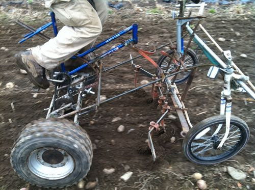 Culticycle pedal powered tractor
