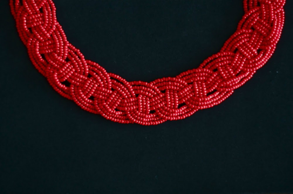 DIY Woven Bead Necklace Le.Fanciulle