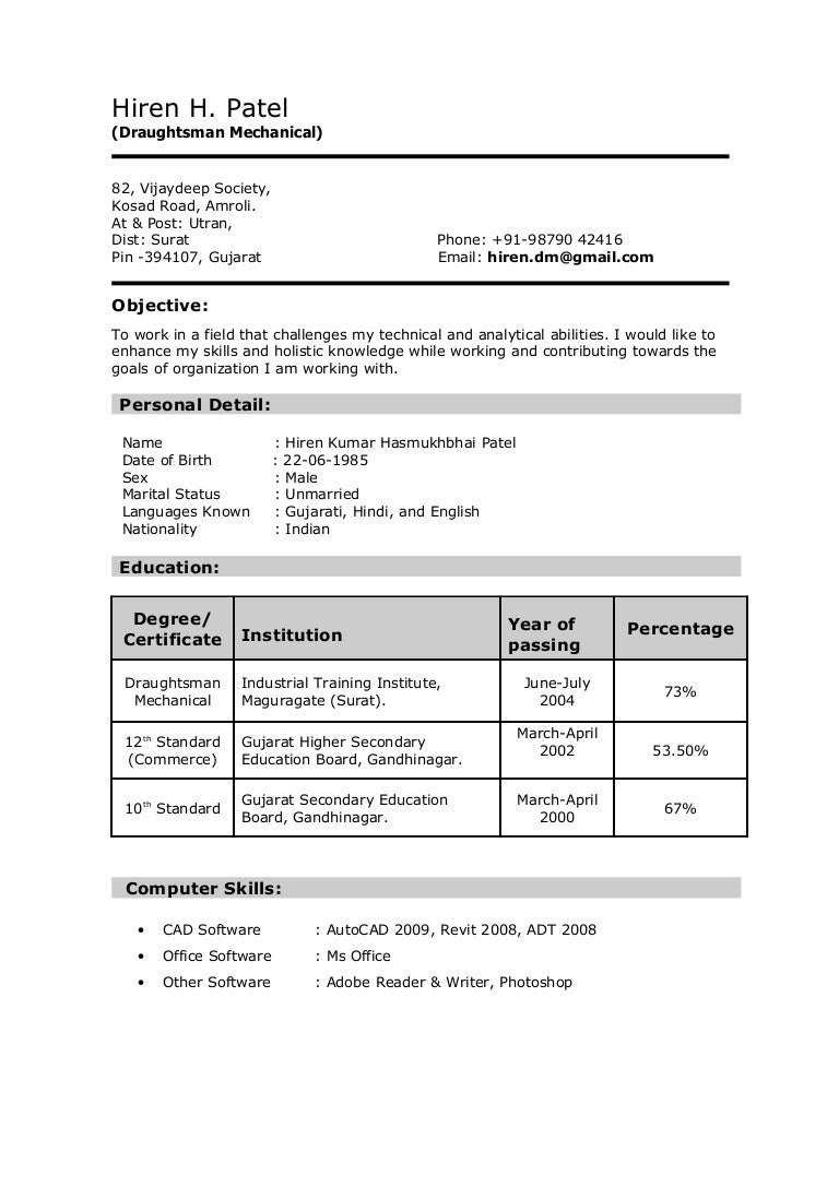 sample-resume-for-12th-pass-student-curriculum-vitae-uk-check-out