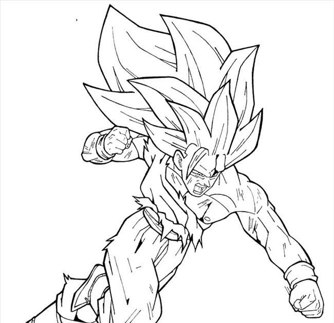 Goku Super Saiyan Blue Kaioken Coloring Pages - Tripafethna
