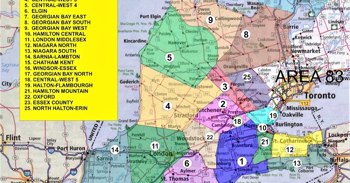Map Of Western Ontario
