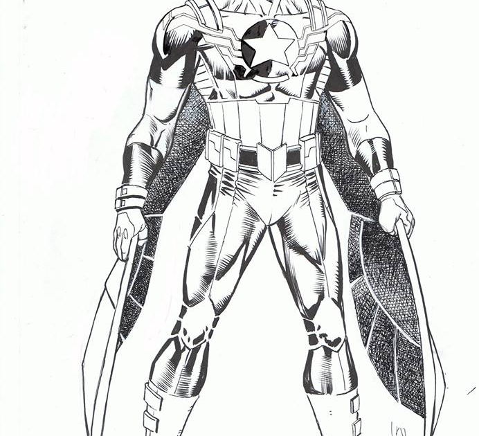 Falcon Avengers Coloring Pages - WoodsInfo
