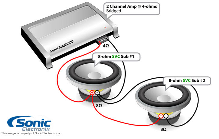 Wiring 8 Ohm Subwoofer