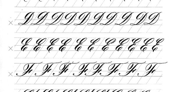 Copperplate Calligraphy Alphabet Practice Sheets Pdf - It is really
