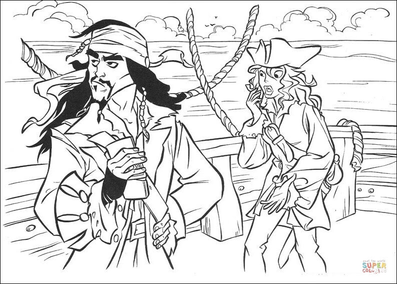 Disegni Da Colorare Lego Jack Sparrow Coloradisegni