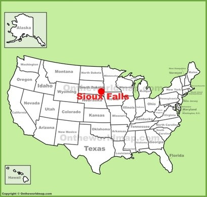 Map Of Sioux Falls South Dakota Zip Code Map