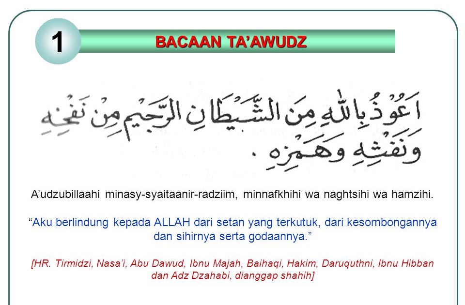 Tulisan Arab Ta Awudz Beserta Artinya