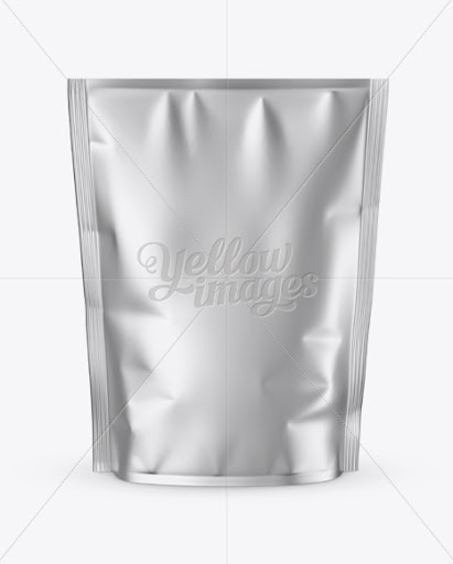 Download Free Download Matte Metallic Stand Up Pouch Mockup Front View Psd PSD Mockups.
