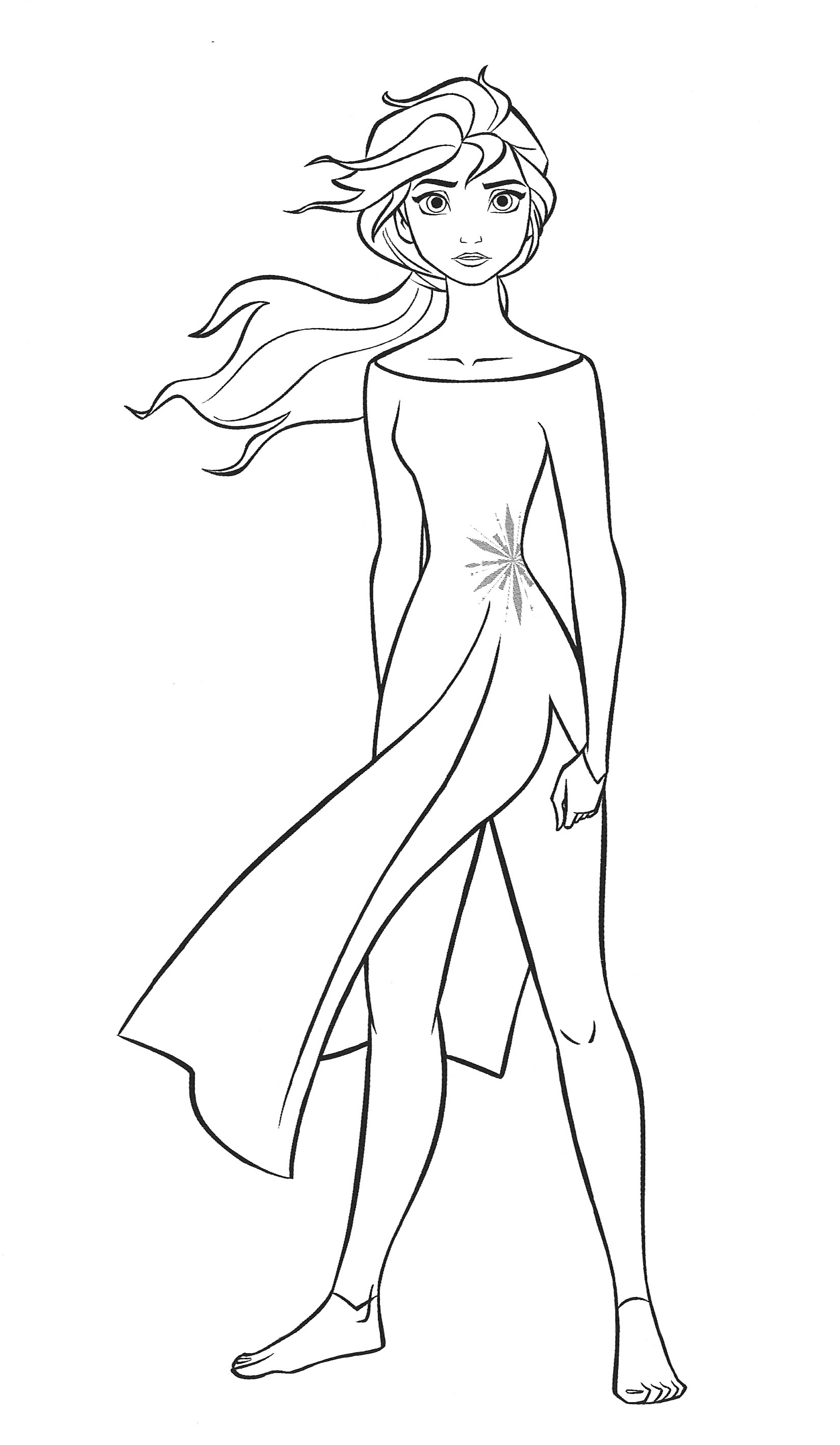 Frozen 2 Coloring Pages Into The Unknown - colouring mermaid