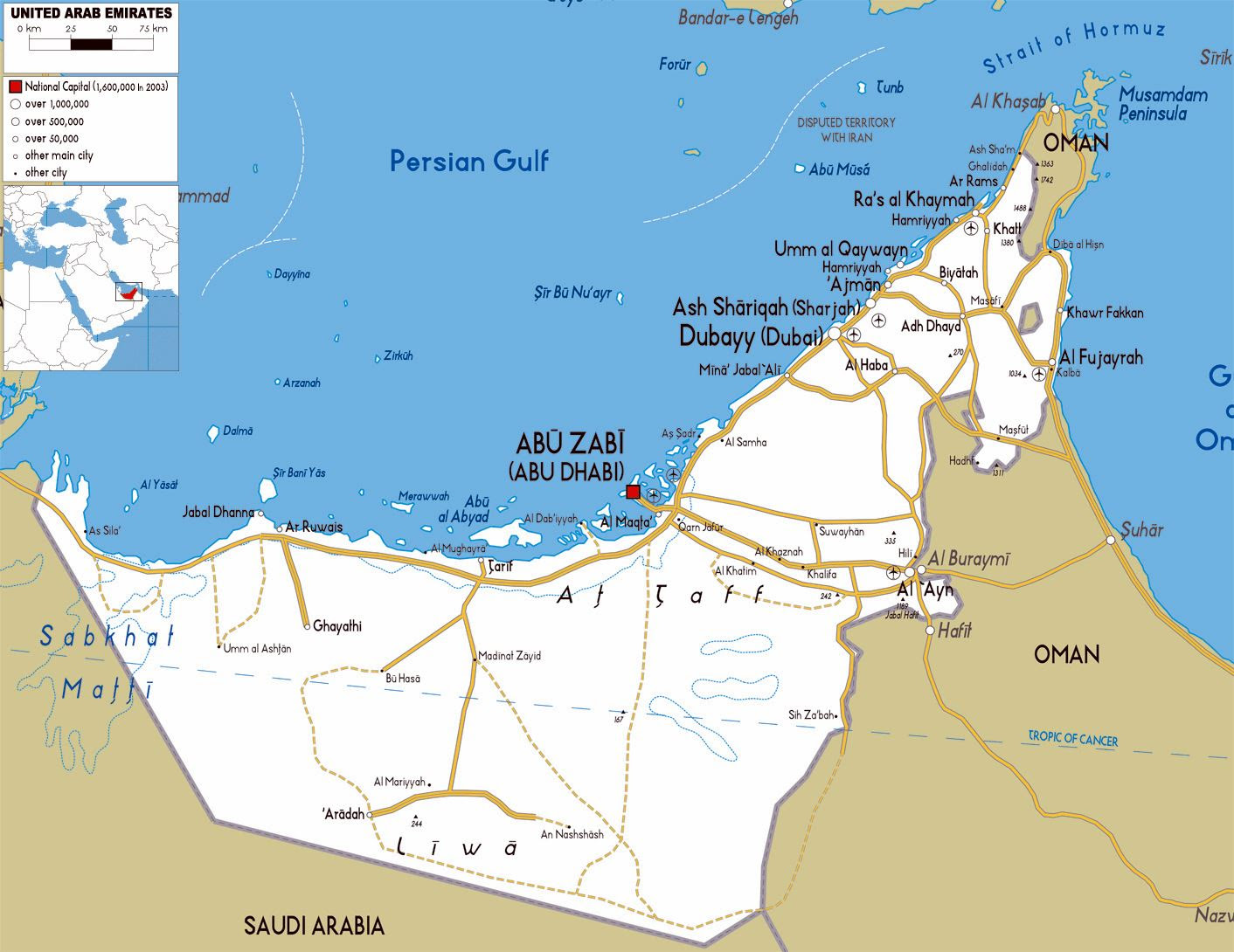 Abu Zabi Mapa | Mapa