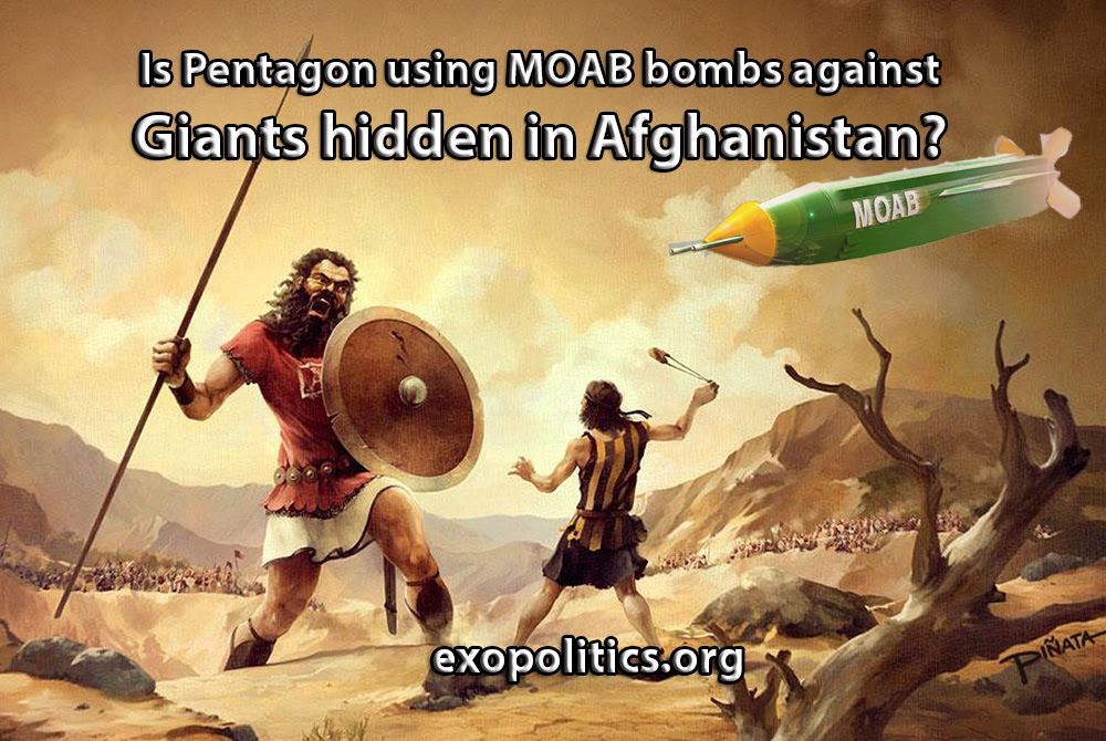 Is Pentagon using MOAB bombs against Giants hidden in Afghanistan?