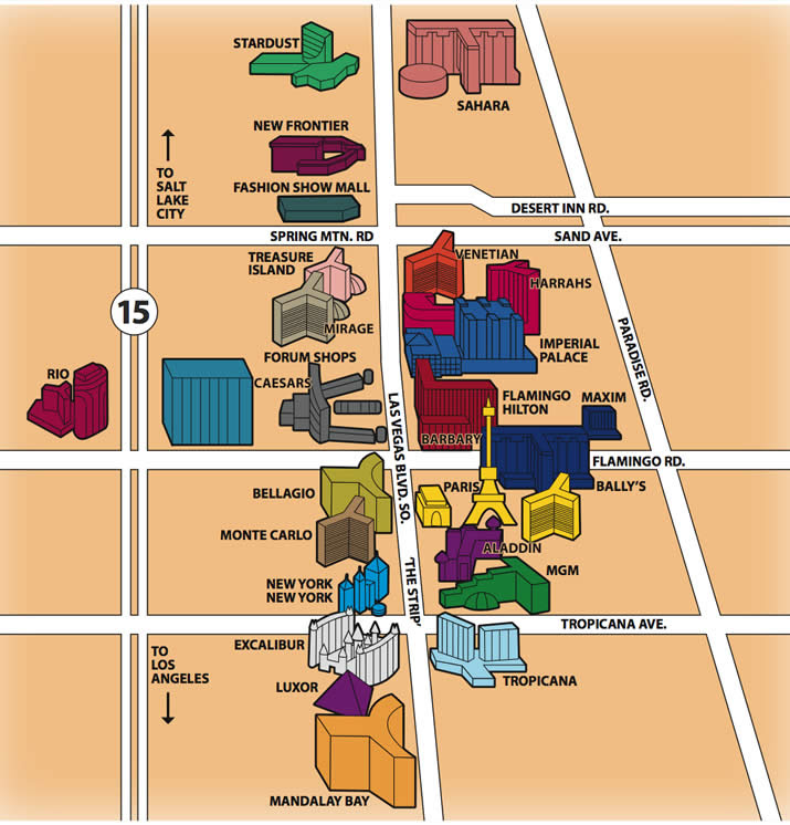 Images and Places, Pictures and Info las vegas strip map pdf