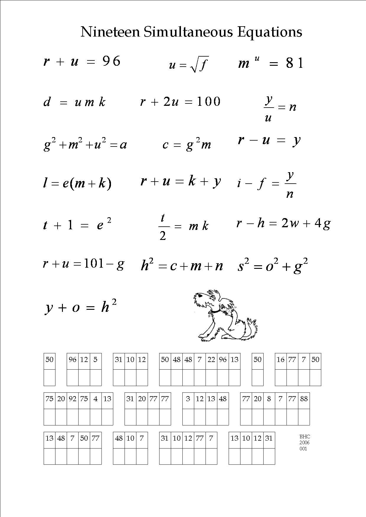 Math Riddles Worksheets 7th Grade