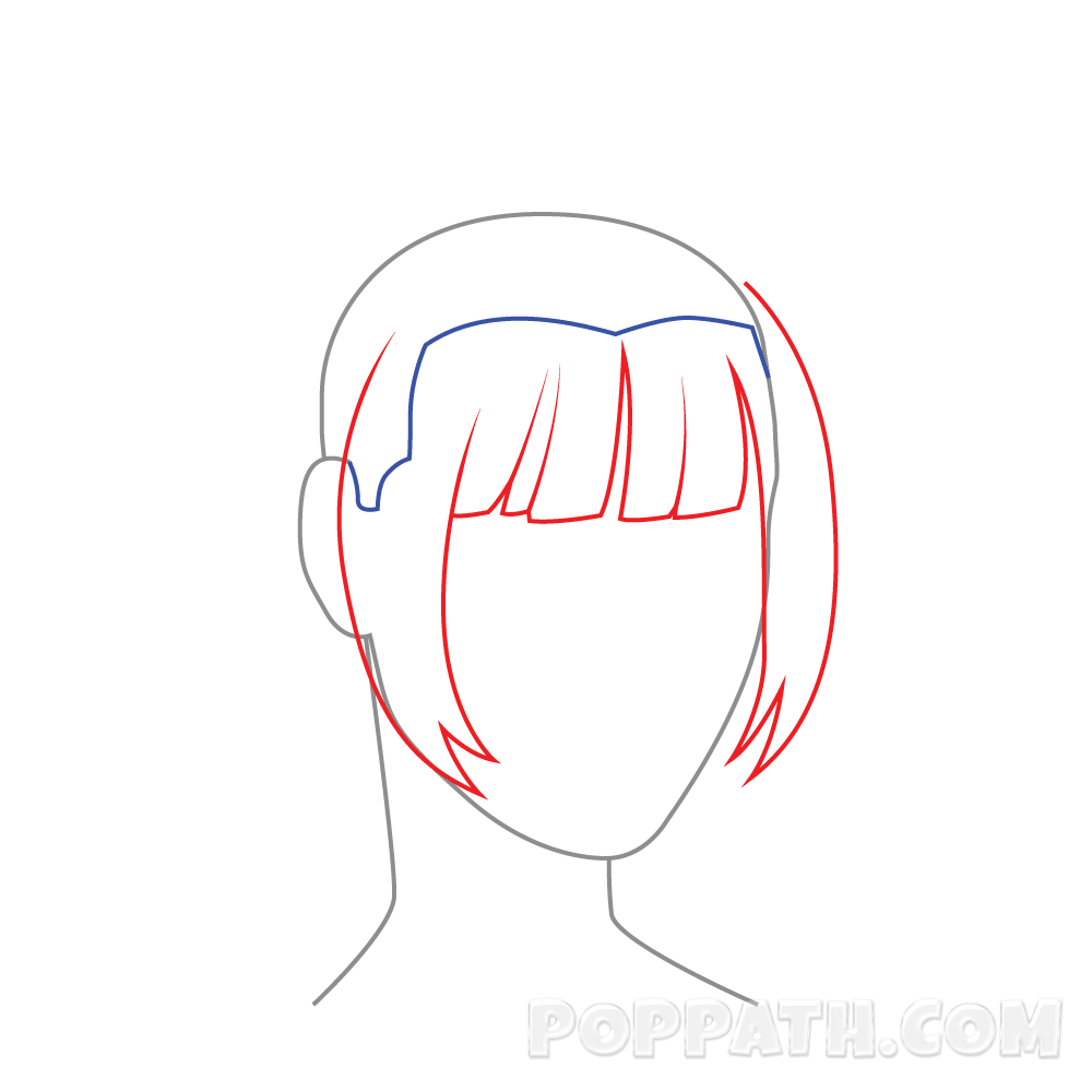 Hairstyle Bangs Drawing