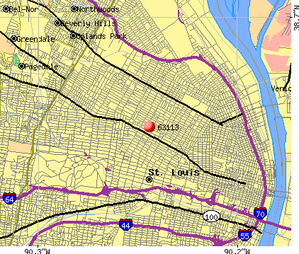 St Louis Zip Codes Map