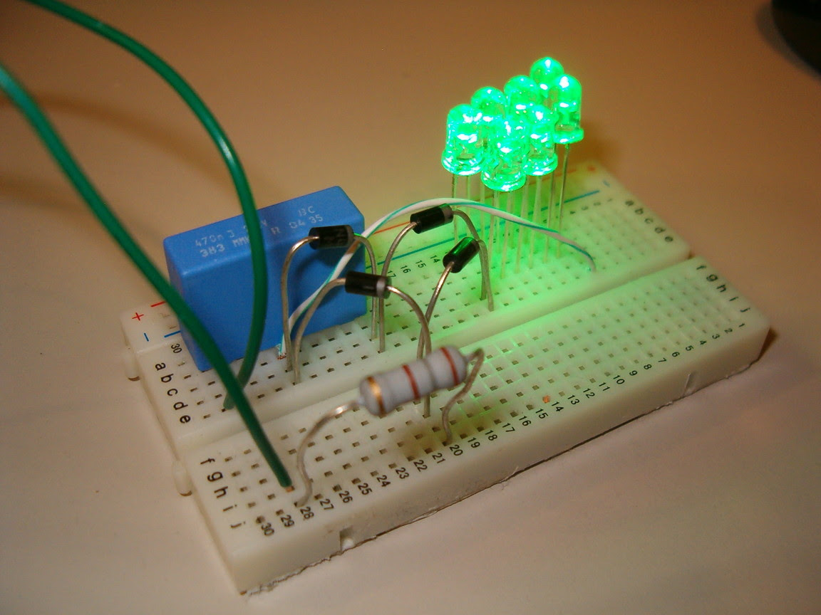 Bridge Rectifier Circuit On Breadboard - PCB Designs