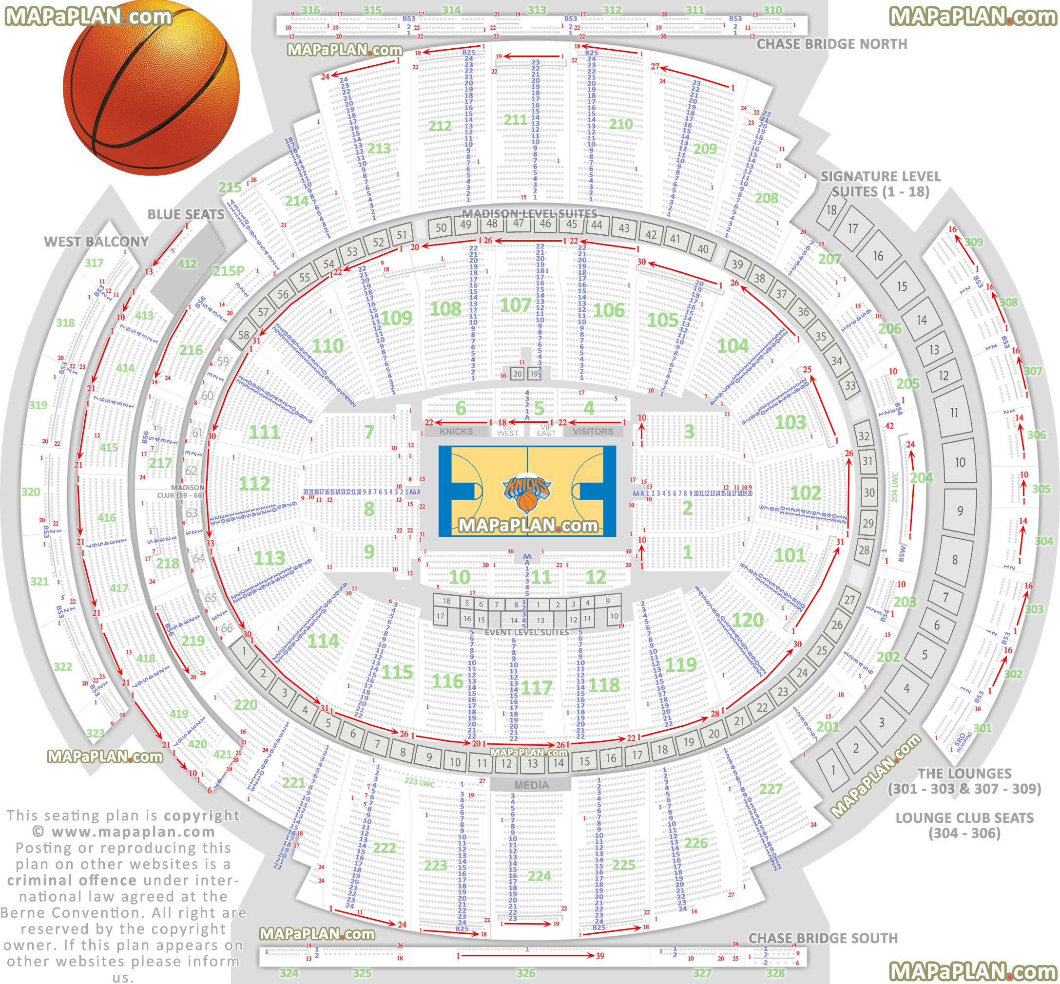 Msg Interactive Seating Chart Concert