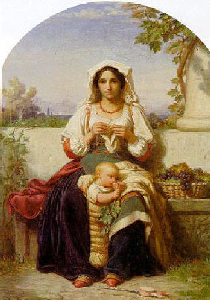 Jeune mère italienne