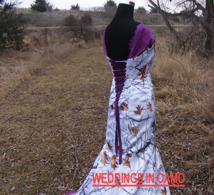 Pink Camo Long Sleeve Wedding Dresses GESTUWK