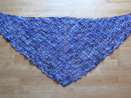 Arrowhead shawl
