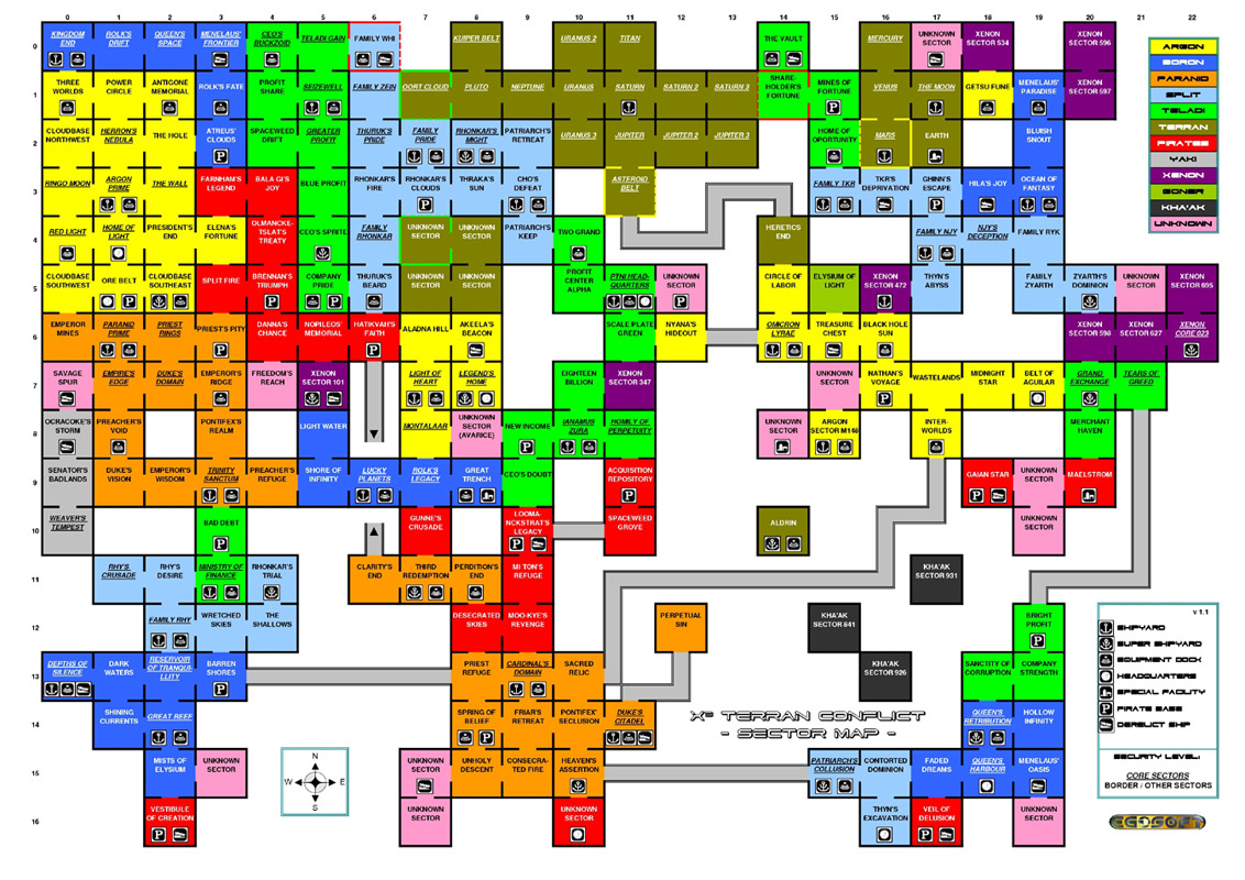 X3 Terran Conflict Map - Vector U S Map