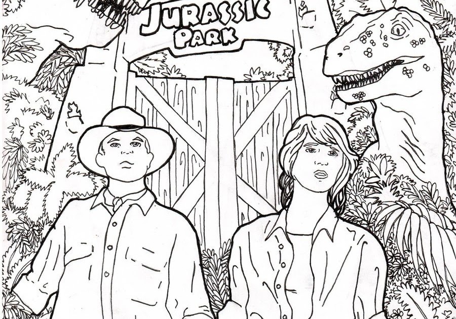 Coloriage Adulte Jurassic Park  30000 ++ collections de pages à