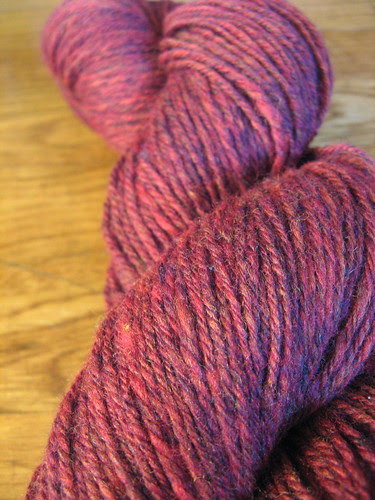 fluffy red merino