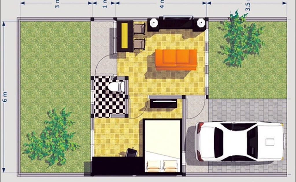 Desain Rumah Unik Bata Ekspos Gambleh 3